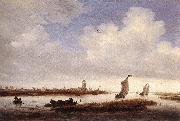 Salomon van Ruysdael View of Deventer Seen from the North West France oil painting artist